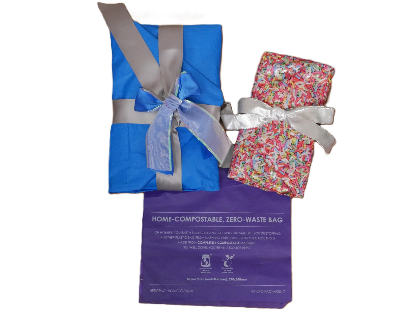 Eco friendly packaging recycled tissue paper compostable mailer sustainable shipping Fit To Be Tyed