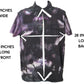 Mens polo shirt size large measurements 21 inches wide 28 inches long tie dye