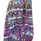 Right eyelet lace sleeve purple pink tie dye cut out detail hand dyed top