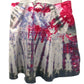 Women's 14 Circle Skirt with Pink Purple and Gray Tie Dye, showing back